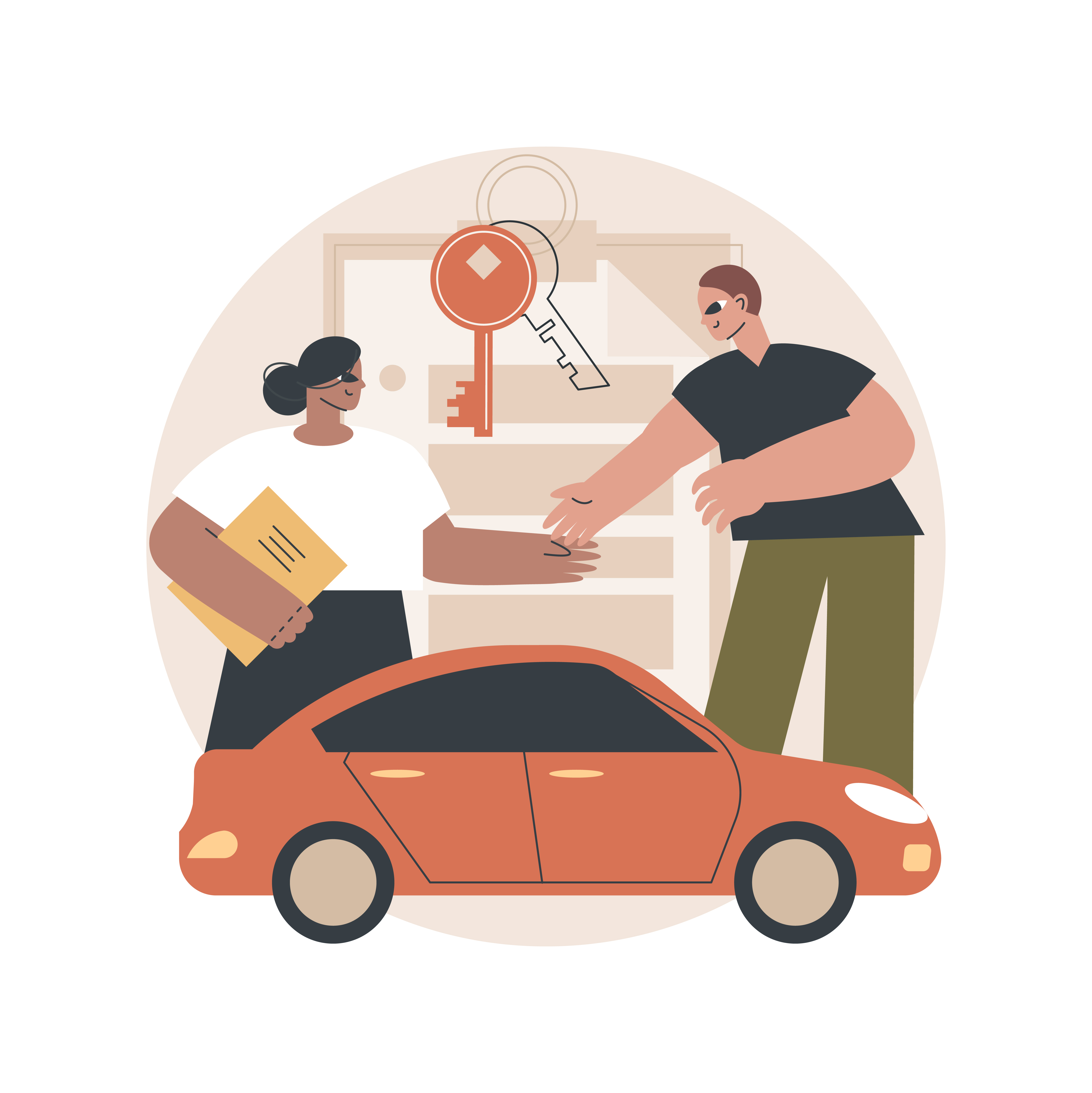 Motor Insurance Claim Illustration